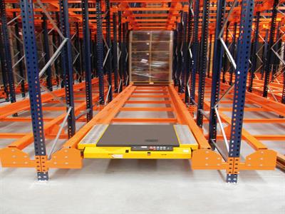 قفسه بندی خودراهرو با پالت بر